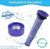 Dzpuhuojz 4 Pack Dyson V8/V7 Filter Replacement HEPA Pre/Post Filters Brush view 5