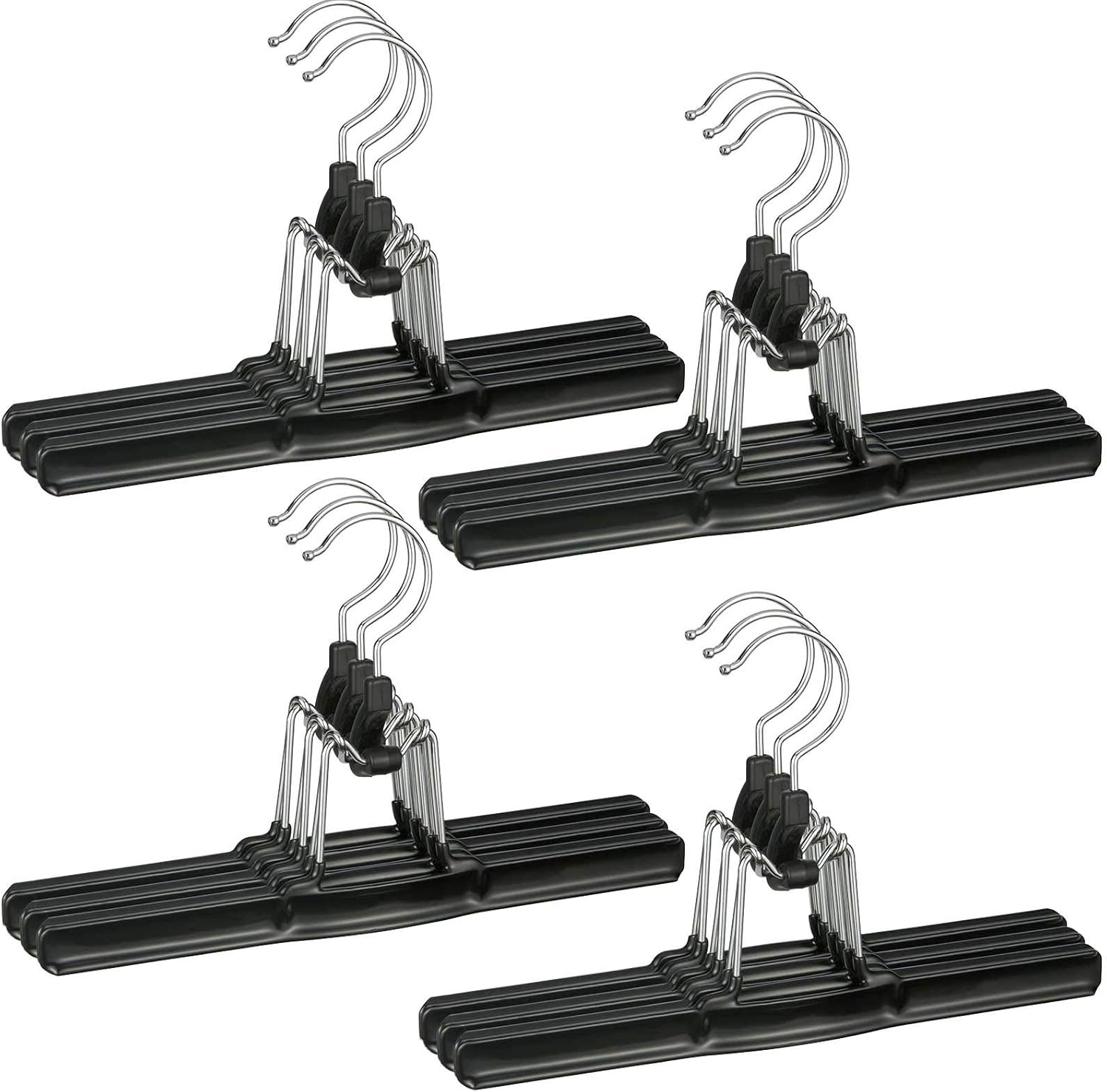 FayShop 10 Stück Hosenbügel, Hosenspanner Weiß, Kunststoff-Kleiderbügel Für Hosen &ap; Röcke