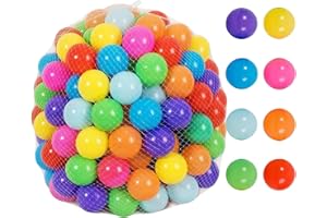 Large Ball Pit Balls | Crush Proof Pit Balls - Reusable Toys Refill 50 Piece for Playpen Party Playhouse Birthday Playroom De