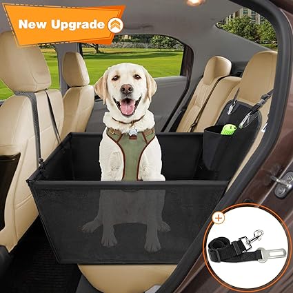 Wimypet Dog Car Seat With Dog Seat Belt Pet Car Blanket Waterproof Dog Basket For Rear Seat Front Seat Dog Seat Cover Dog Blanket Dog Car Blanket 56 57 58cm Amazon Nl