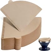Sized for V02 Cone Coffee Filters Pour Over for YETI Pour Over Dripper | 100 PCS Disposable pour over filters, Unbleached, Composable, Tear-Resistant, for Pour Over Brewing, Convenient Brew
