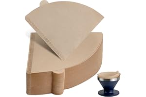 Unbleached Size 02 Cone Coffee Filters, Compatible with YETI Pour Over Coffee Maker, for Pour Over Coffee Dripper, 100 Count