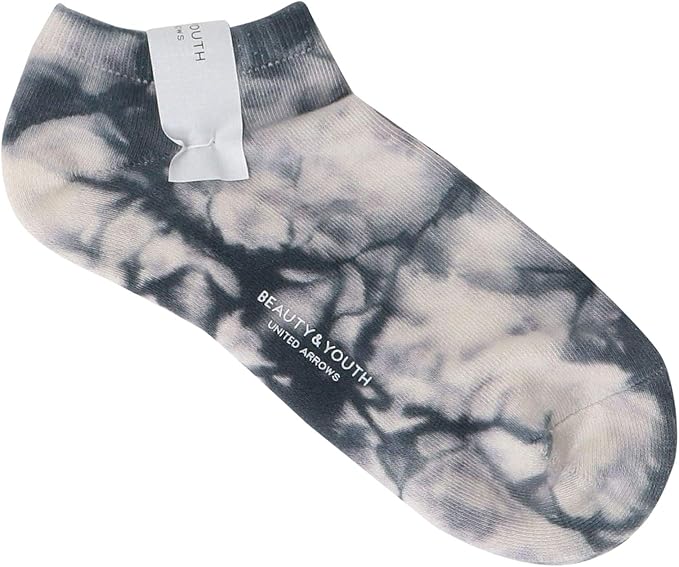 Amazon ビューティ ユース ユナイテッドアローズ By タイダイ アンクル ソックス 1900 Dk Gray 19 Free ビジネスソックス 通販