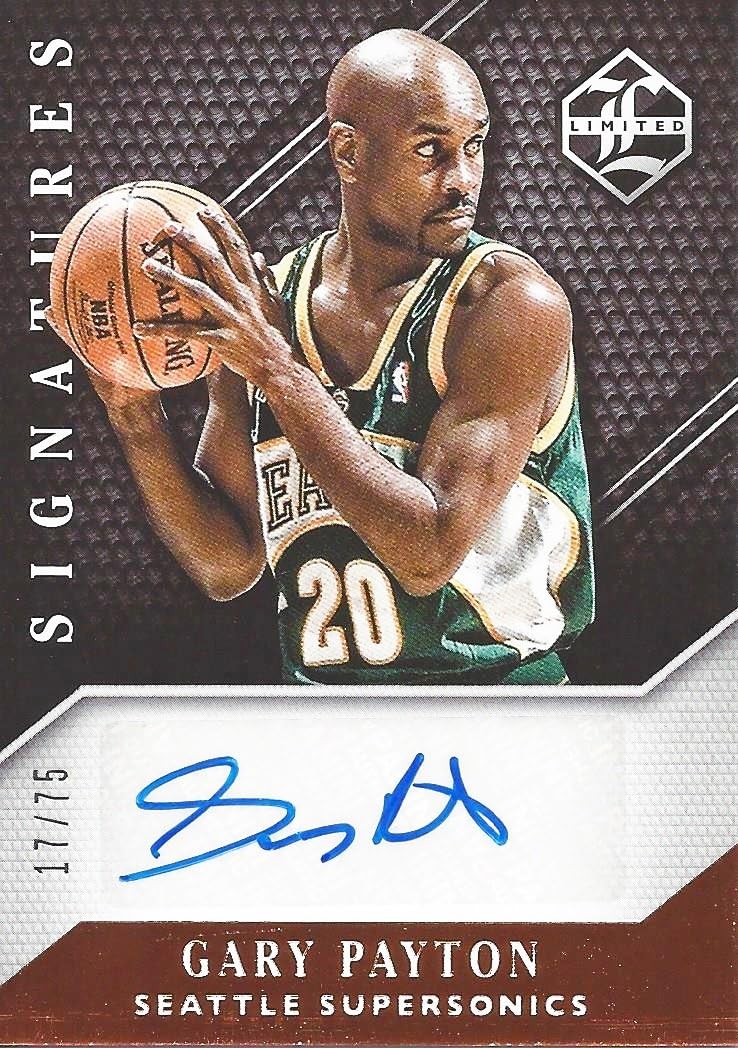 gary payton signed basketball