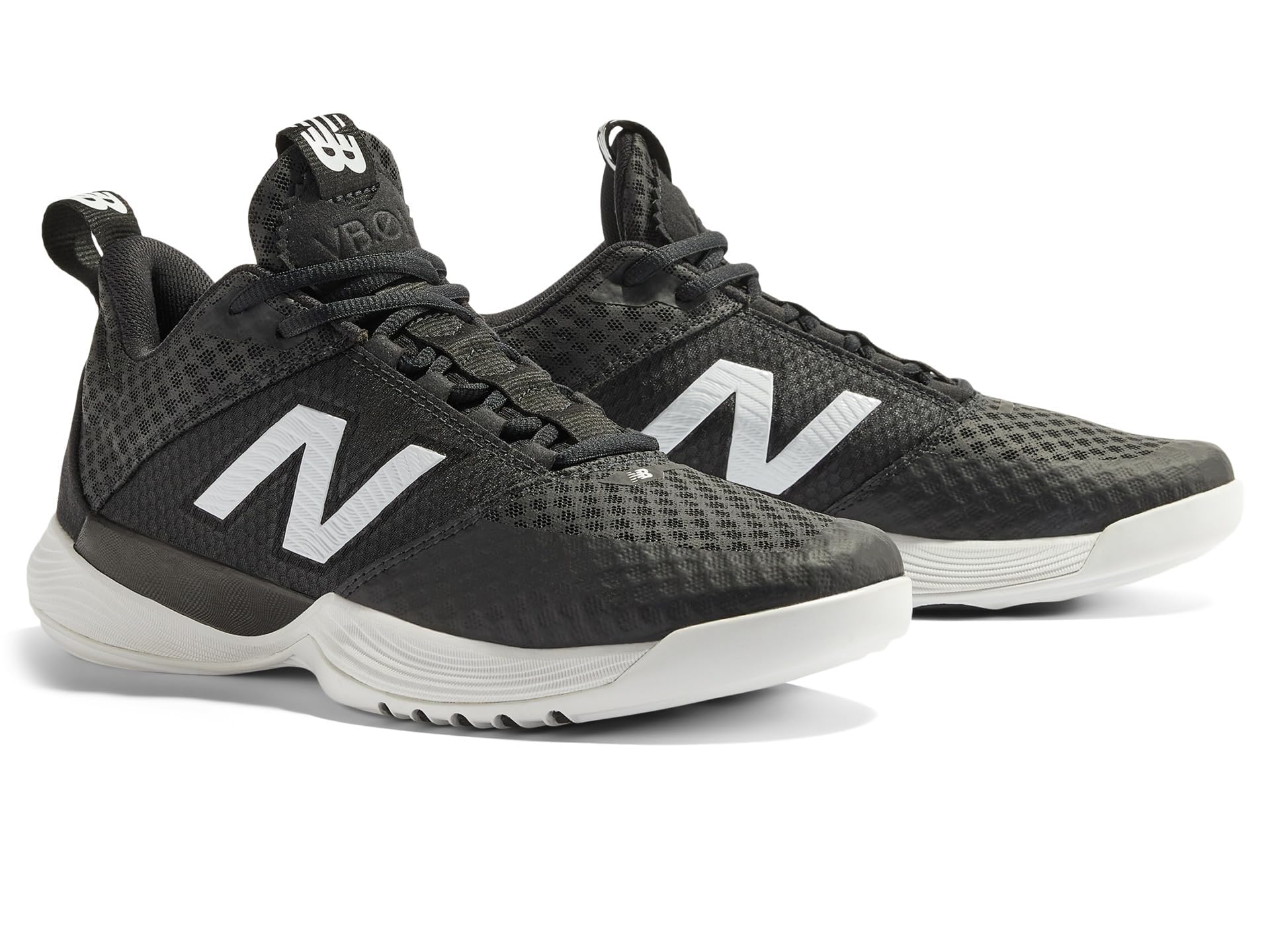 New Balance Women’s FuelCell VB-01 Volleyball Shoe, Black/White/0, 5 M