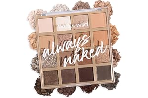 wet n wild Always Naked Palette, Nude Neutral Eye Makeup, Blendable, Warm And Cool Nude Pigments, Matte, Shimmer, Glitter, Creamy Smooth