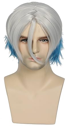 Amazon Com Anime Movie Main Character Cosplay Wig Xcoser Silver