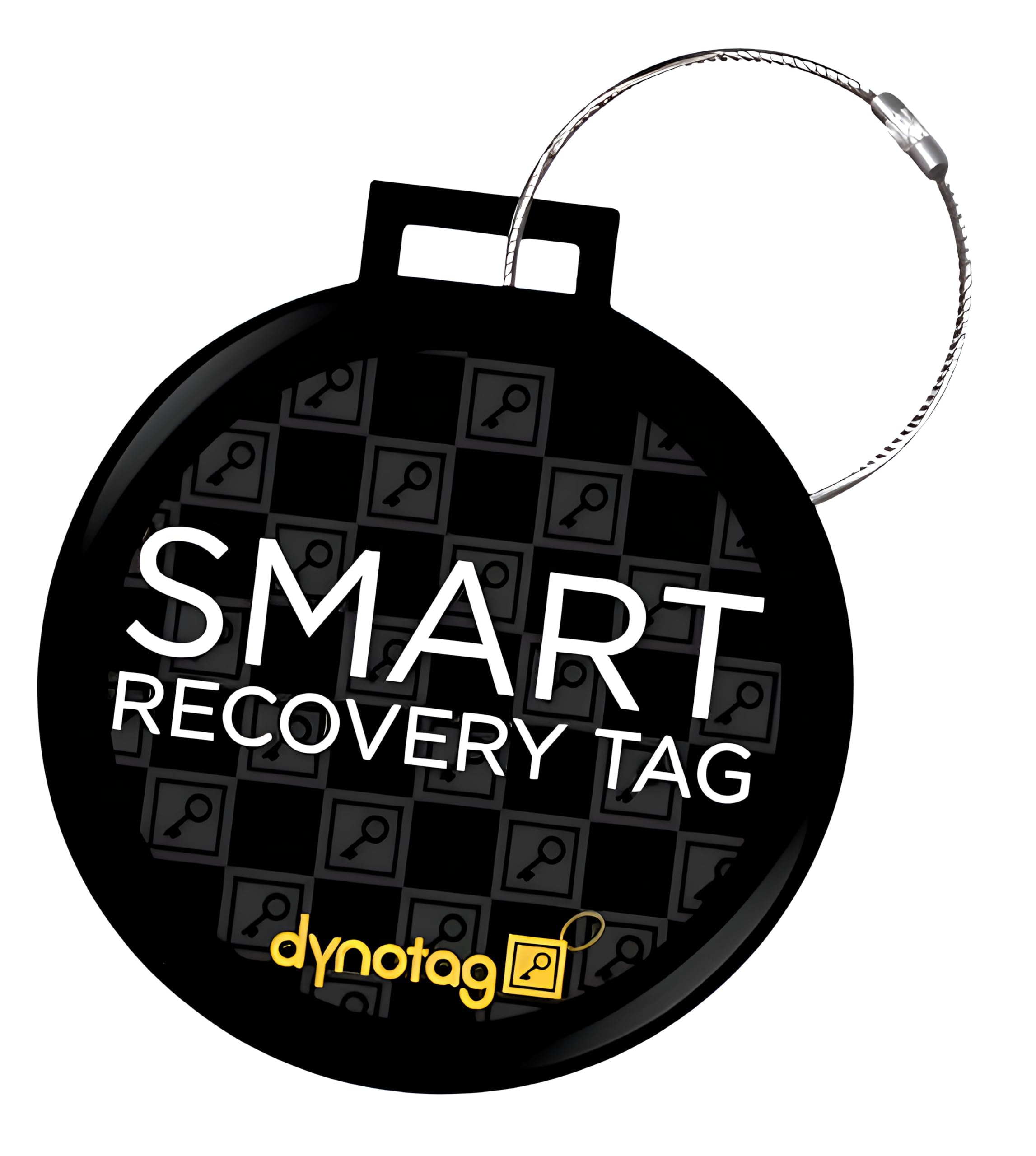 Dynotag® Web Enabled QR Smart Deluxe Steel Luggage Tag