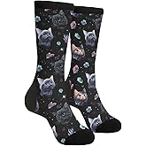 Tuaakeo Funny Rock Panda Novelty Socks Casual Athletic Crazy Crew Socks For Women Men Gifts