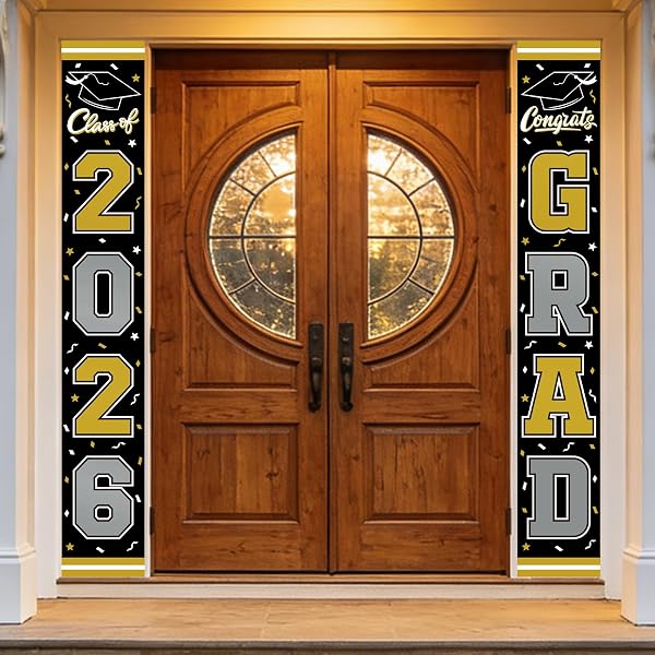 2026 GRADUATION DECORATIONS,CONGRATS GRAD BANNER BACKDROP FOR CLASS...