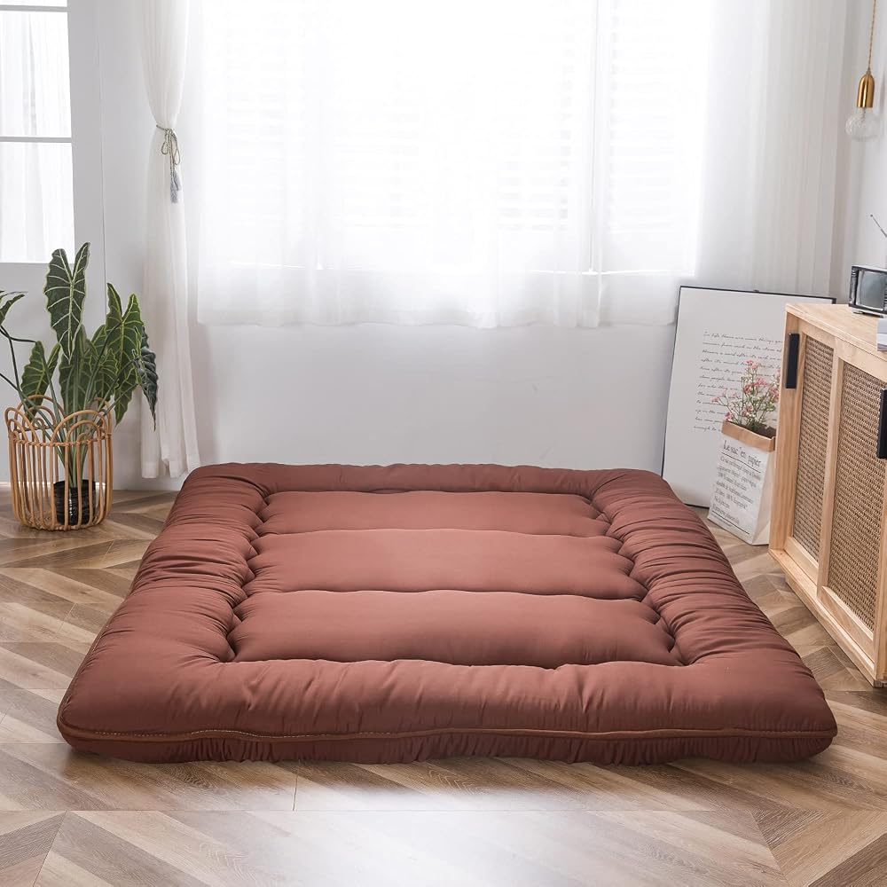 MAXYOYO Futon Mattress Single 10cm Thick Memory Foam Floor Mattress Folding