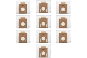 PIGUOAT 10 Pack T8 Bags Fit for Ecovacs DEEBOT OZMO T8 AIVI T8 Max and T8 Series/N8 Pro Plus/ N8 Pro/N10 Plus Robot Vacuum, Fit for Yeedi Vacuum