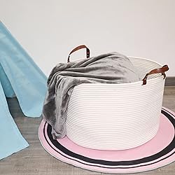 XXL Large Baskets for Storage 20"X20"X13" Cotton