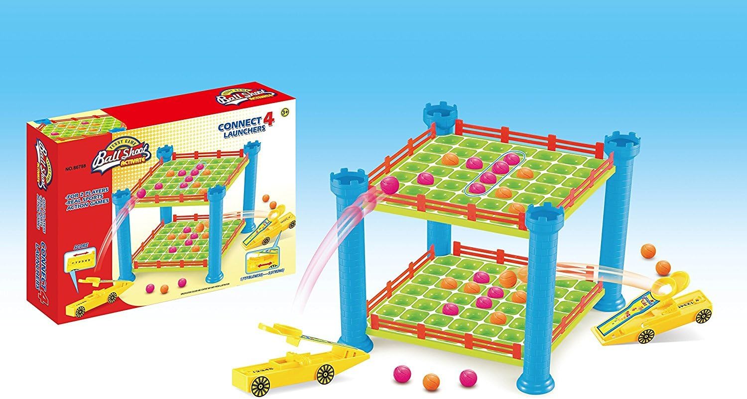 NEO+- Juego de Mesa 4 en Raya con catapulta (86788): Amazon.es: Juguetes y juegos