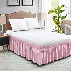 FreshCulture Full Bed Skirt, Elastic Wrap Around