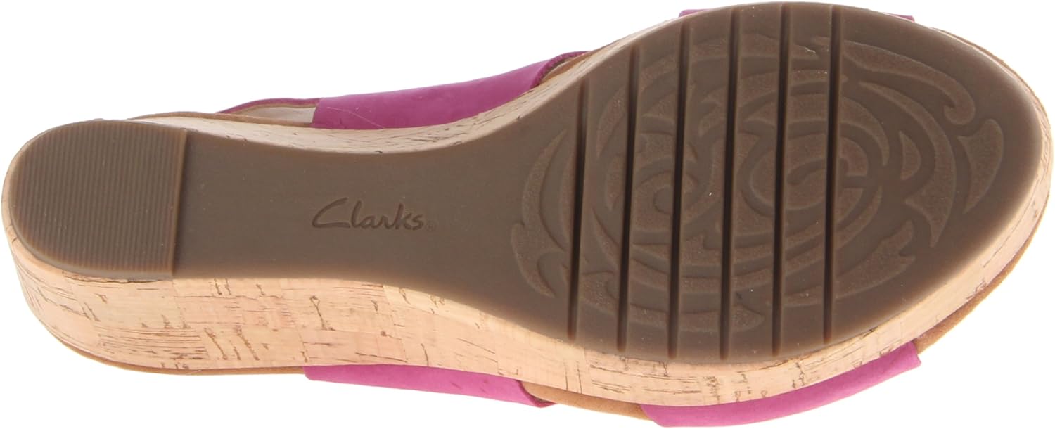 clarks women's caslynn lizzie wedge sandal