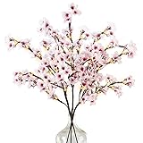Uieke 3PCS Lighted Cherry Blossom Branches, 30in