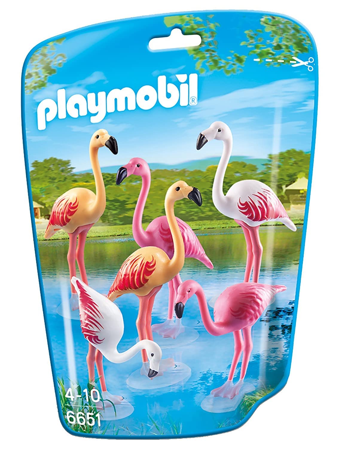 Playmobil 6651 City Life Flock of Flamingos, Fun Imaginative Role-Play, PlaySets Suitable for Children Ages 4+
