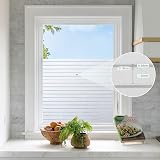 DOWELL Window Film Privacy 90x400cm Frosted Stripe Static Cling Glass Vinyl view 9
