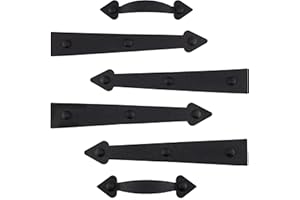 Harrier Hardware Magnetic Cottage Style Decorative Garage Door/Gate Door Hardware Decor Accents, 6-Count Set