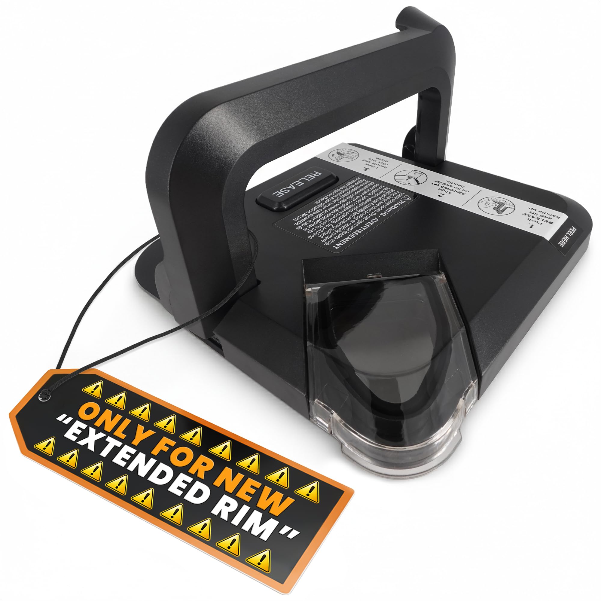 Photo 1 of Ninja Blender Lid Replacement – Ninja Blender Top Replacement Lid – Fits NEW Rim Extension Pitcher Only, Exact Fit for BL770, BL770W, BL771, BL771C, BL772, BL772Q, BL773CCO – 72 OZ Wide Jar Compatible