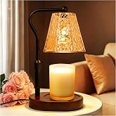 NONVJJ Candle Warmer Lamp with Timer, Birthday Gifts for Women Home Decor | Dimmable wax melt warmer for scented jar and 3-wick candles, 2 bulbs, adjustable height, home decor and housewarming gifts