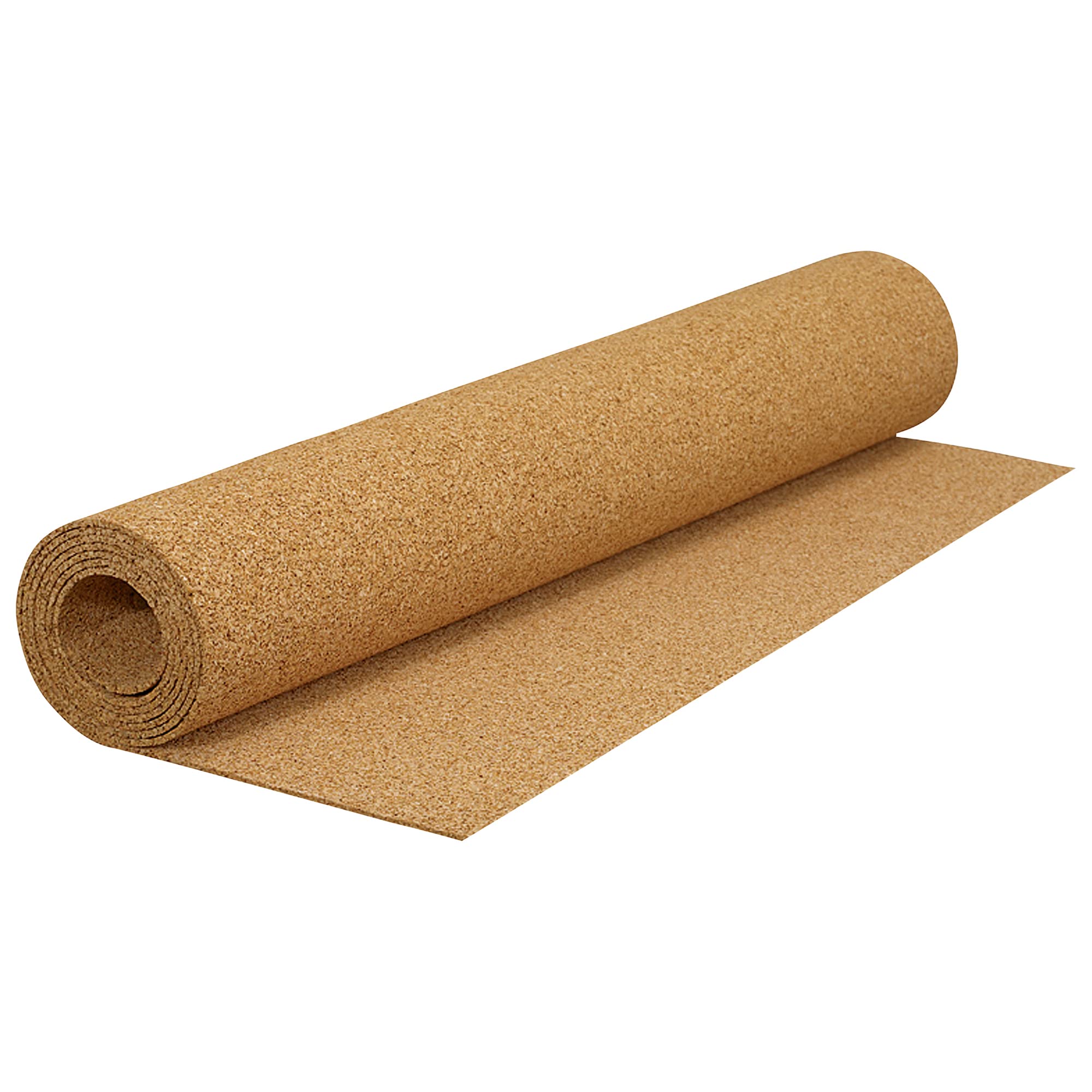 Photo 1 of *Damage to the ends* QEP 72000Q Natural Cork Underlayment Roll - 4 ft. Wide x 50 ft. Long x 6 mm Thick - 200 sq. ft.