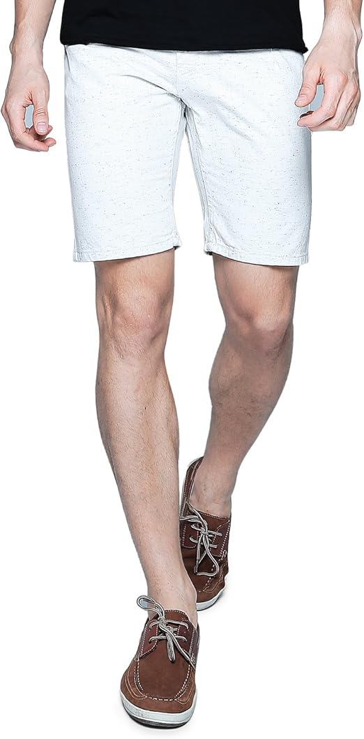 Match Men's Slim Fit Chino Shorts (36, S3696 White) at Amazon Men’s