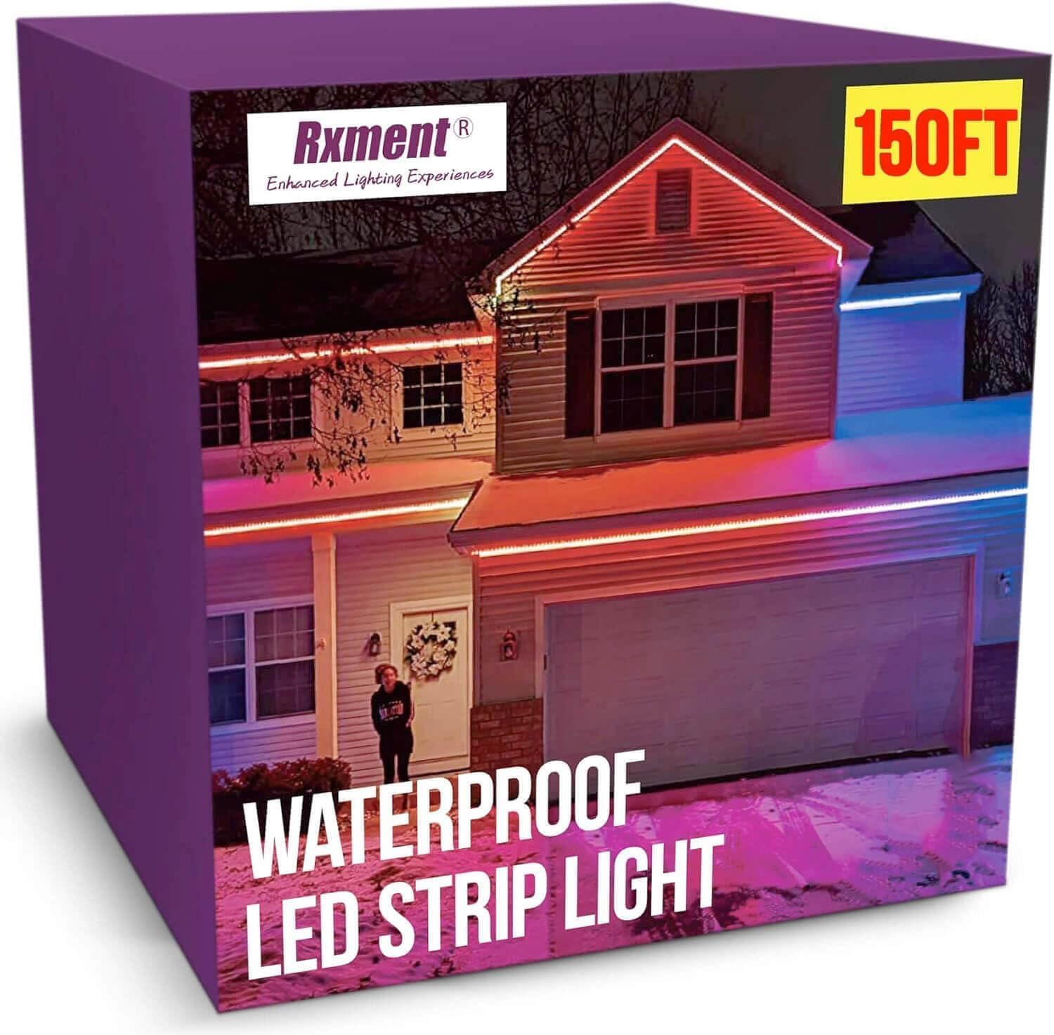 Photo 1 of 150ft Outdoor Led Strip Lights Waterproof Led Light Strips with Remote & App Control