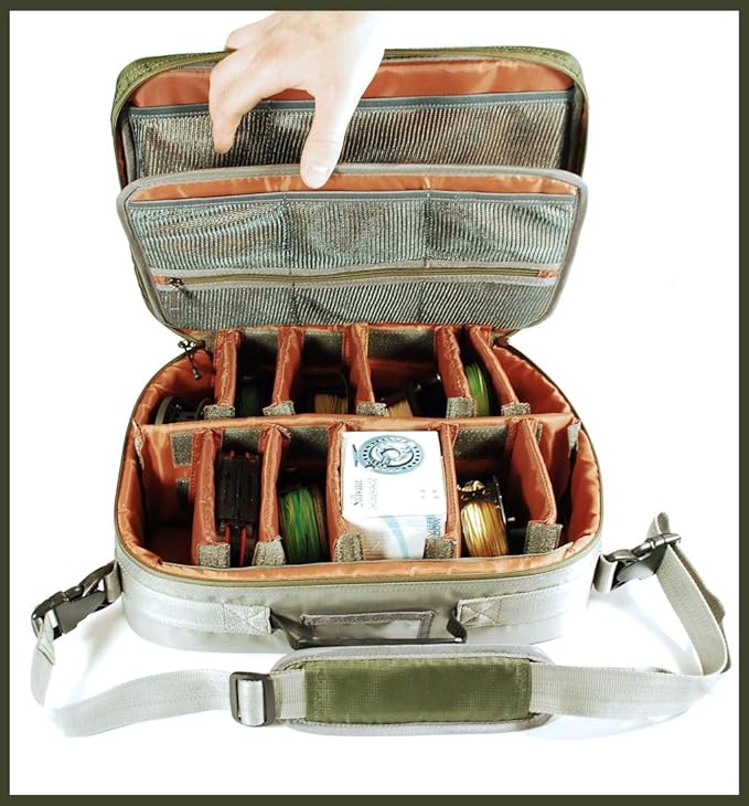 Large Fly fishing Reel Storage and Travel Bag with Extra