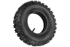 4.10‑6 Outer Tire with Inner Tube Thicken Rubber Tire Replacement for ATV Go Kart Mini Quad 47cc 49cc Snow Motorcycle