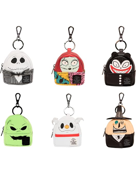 NIGHTMARE BEFORE CHRISTMAS Jack Pin Collector MINI BACKPACK & LOUNGEFLY LANYARD! Loungefly The Nightmare Before Christmas Jack & Sally Moon  main image 4