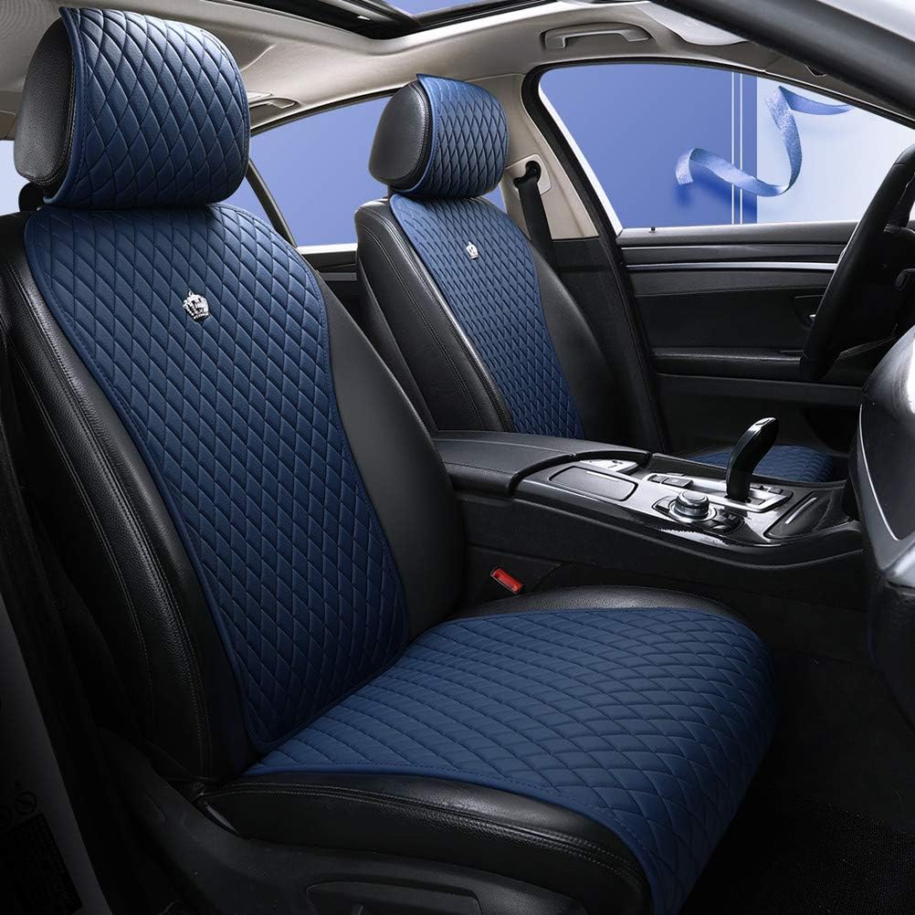 Blue Seat Covers Auto Seat Cushion Covers Leather Universal Seat Covers