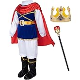Boys Prince Charming Birthday Halloween Costume Cosplay Dress-Up Royal Outfits for Kids