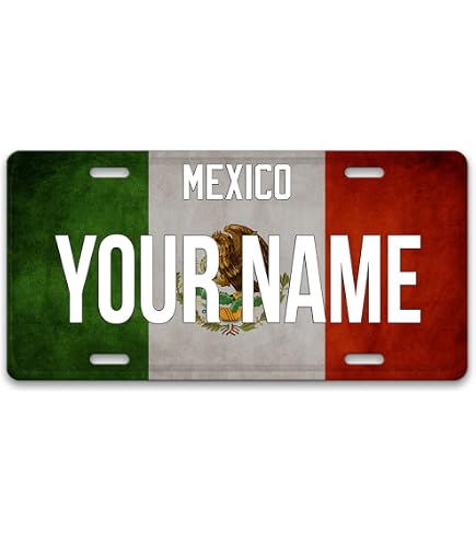 DOMINICAN FLAG Sublimated License Plate Front