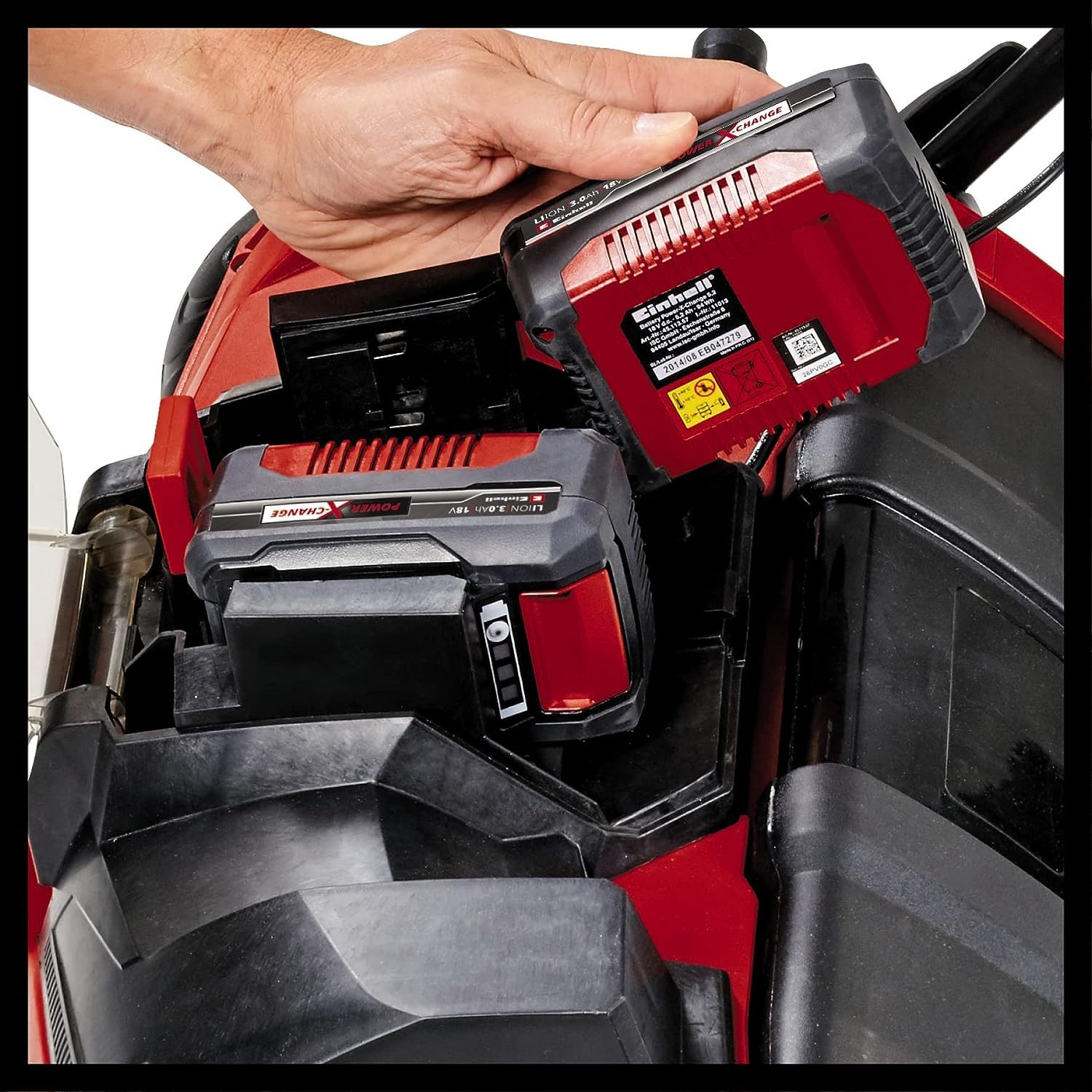 Einhell Akku-Vertikutierer-Lüfter GE-SC 35/1 Li Power X-Change (2X 18V, 35 cm Arbeitsbreite, bis 9 mm Arbeitstiefe, Brushless, ohne Akkus und Ladegeräte) 5