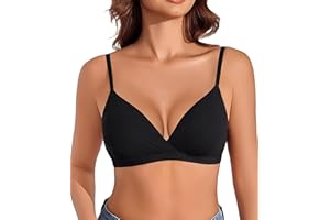 Avidlove Women's Bra Wireless Triangle Bralette Plunge Bra No Underwire Sexy Comfortable Everyday