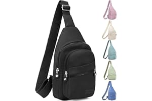 Banelu Small Sling Backpack Crossbody Sling Bag for Women, Chest Bag Daypack Fanny Pack Cross Body Bag for Outdoors Hiking Traveling - Black