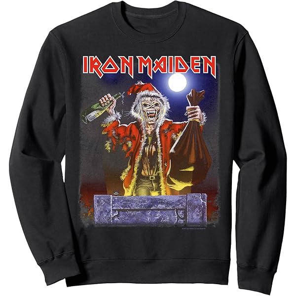 Amazon.com: Iron Maiden - POM Gold Eddie Sweatshirt : Clothing
