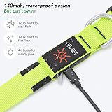 KOSKILL Light Up Dog Collar USB Rechargeable Waterproof Green M view 7
