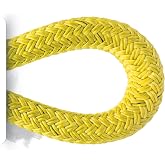 Pelican Rope High Strength Low Stretch Versatile Polyester Double Braid 100% Polyester Core and Cover The Ape Rigging Rope 1/2" 150 ft. Yellow - 11,000 lbs Tensile Strength
