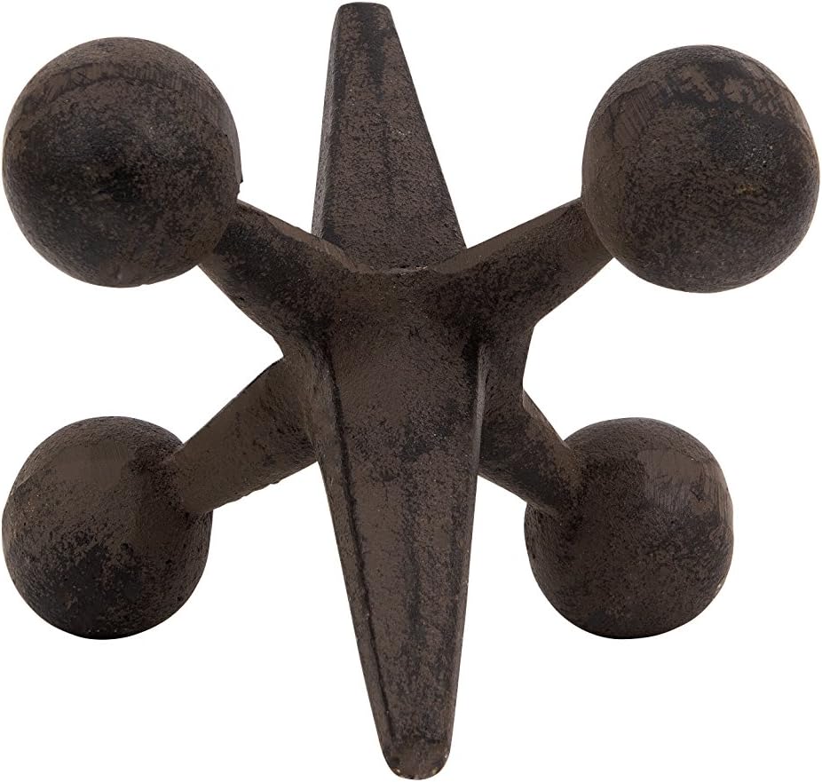 Creative Co-Op CG4322 Retro Decorative Cast Iron Jack, Rust: Home & Kitchen