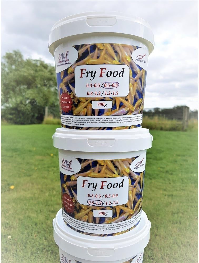 Cuttlebrook Koi Marisa Fry Food 0.5-0.8mm 700g Farm Fish Feed 56% High Protein