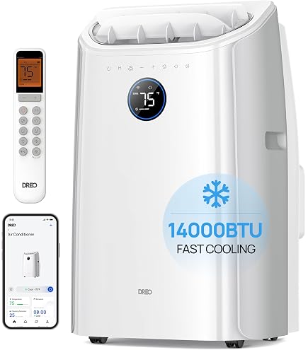 Condizionatore Portatile AirBreezeze Con Umidificatore E Luce Notturna - Raffreddamento Evaporativo, Per Stanze Fino A 25 M², Bianco