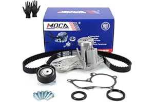 MOCA AUTOPARTS MOCA Timing Belt Kit Water Pump Fit 2013-2016 for Ford Escape 1.6L & 2011-2019 for Ford Fiesta 1.6L & 2014-2016 for Ford Transit Connect 1.6L (16 Valve)