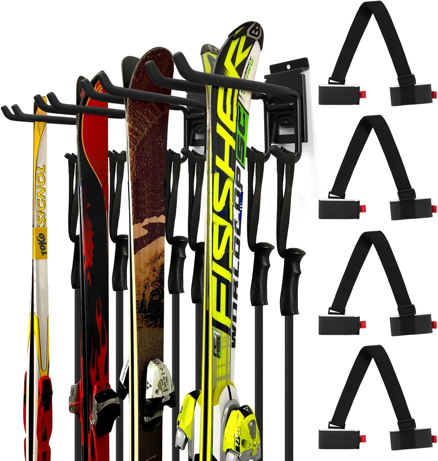 Odoland Snowboard Rack Wall Mount Rack, 4pcs Set Amazon.ca Sports