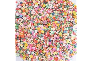 MO SHENG ACCESSORY 40g Mini Fruits fimo Polymer Slices Art Design Charms Supplies Slices Clay DIY Craft (Fruits)