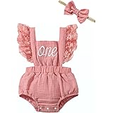 Aslaylme Baby Girl One Year Old Birthday Outfit 1st Birthday Clothes First Birthday Lace Bodysuit