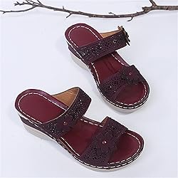 Black Sandals Women Wedge, Womens Sandals Platform