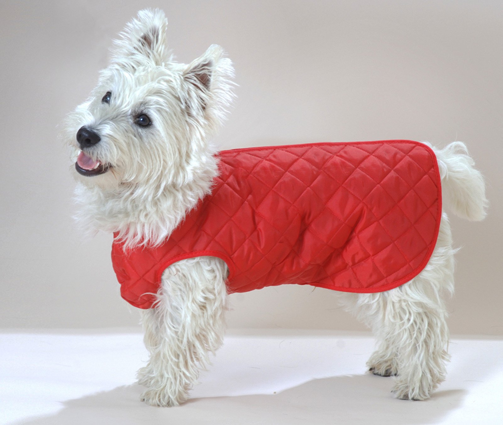 Cosipet Quilted Step in Suit, 30-inch/ 76 cm, Red